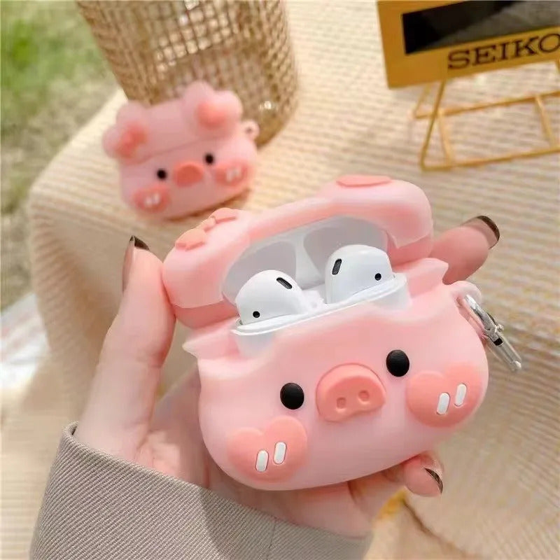Pink Chubbie Piggie AirPods Case π·π