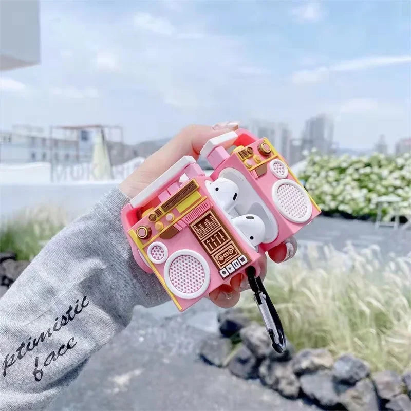 Pink Retro Radio AirPods Case 📻💖