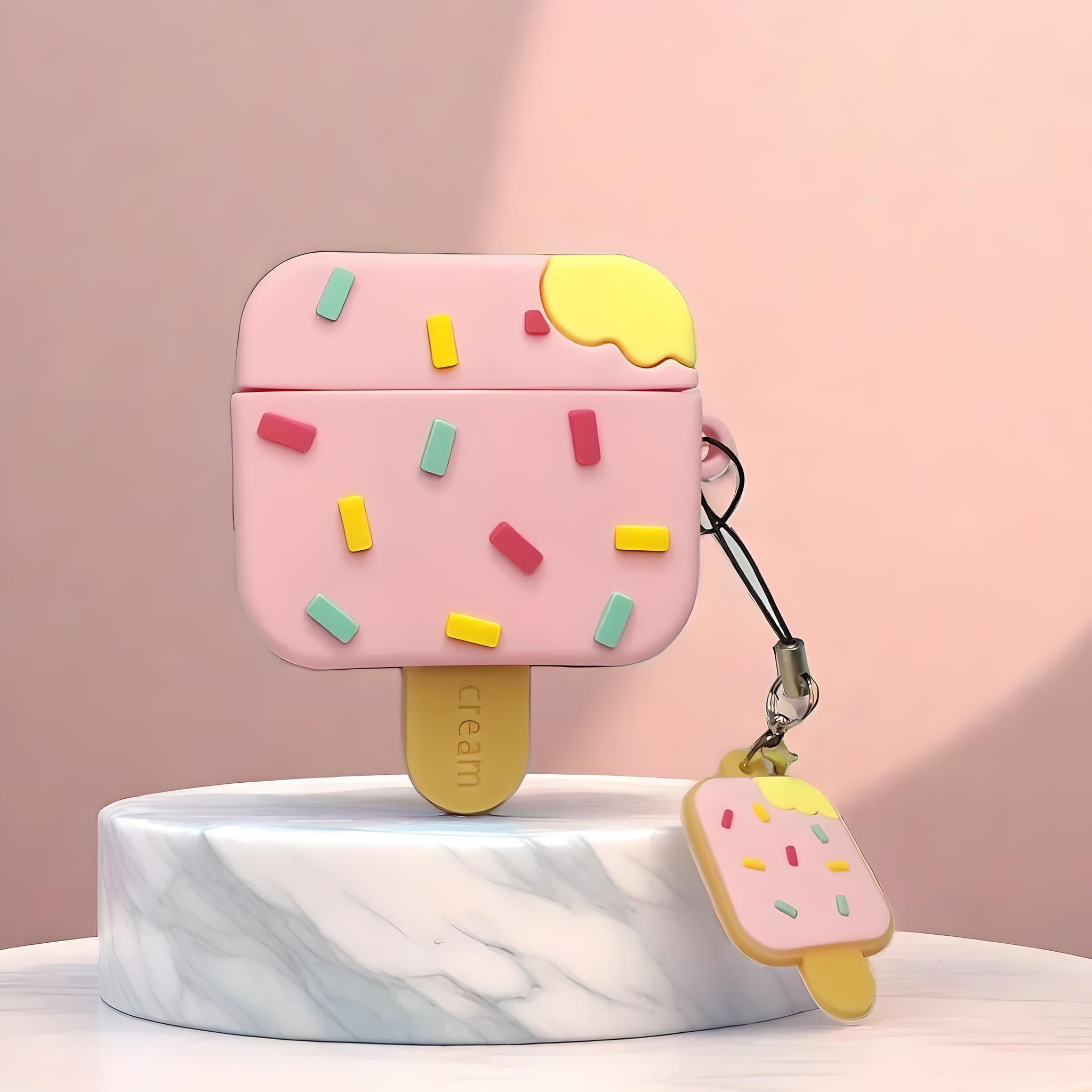 Pink Sprinkle Sundae AirPods Case 🍦