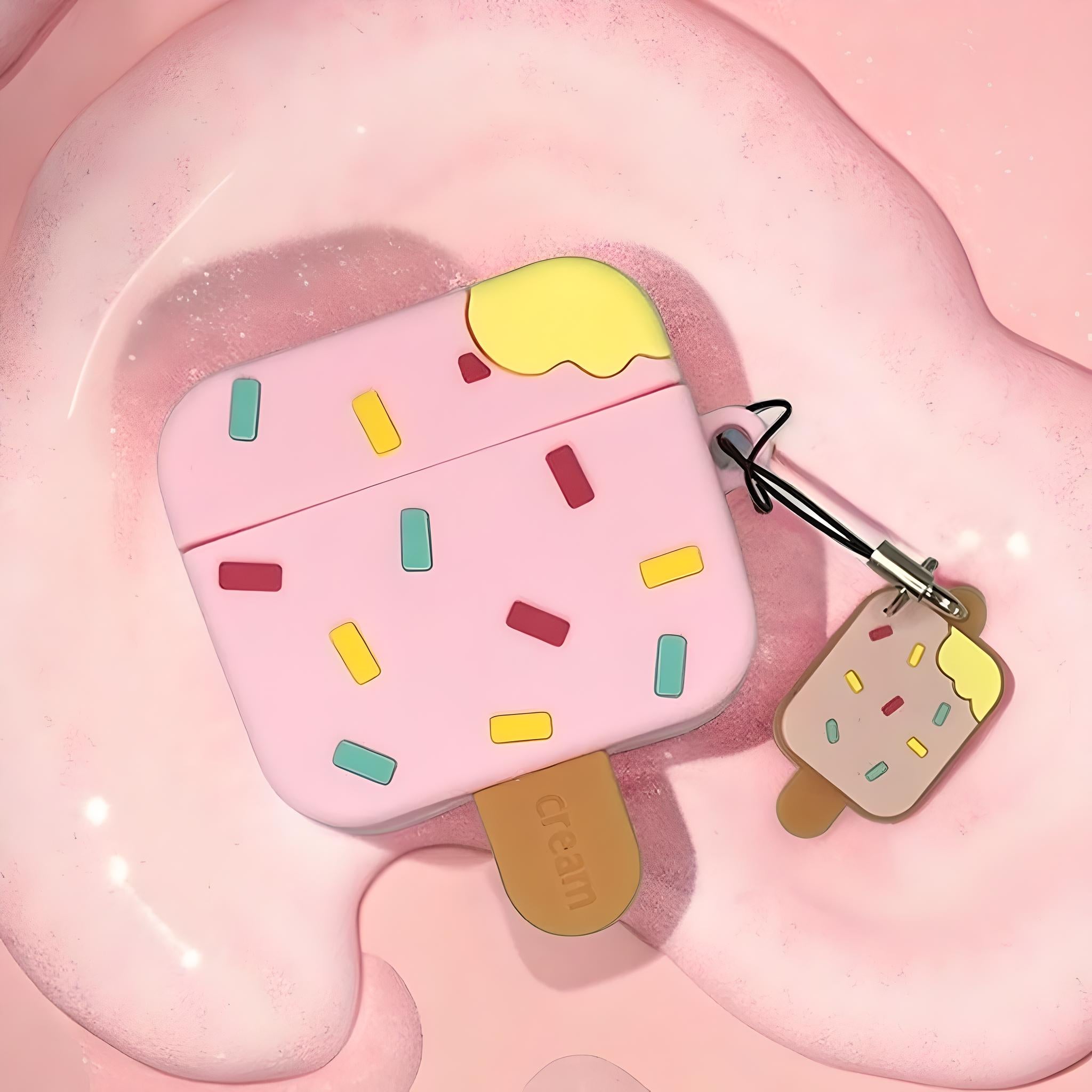 Pink Sprinkle Sundae AirPods Case 🍦
