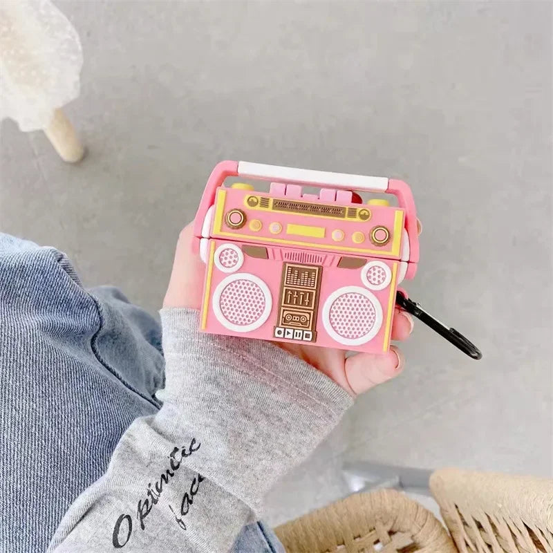 Pink Retro Radio AirPods Case 📻💖