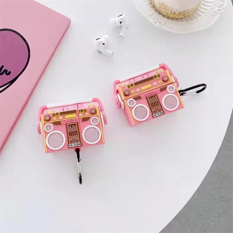 Pink Retro Radio AirPods Case 📻💖