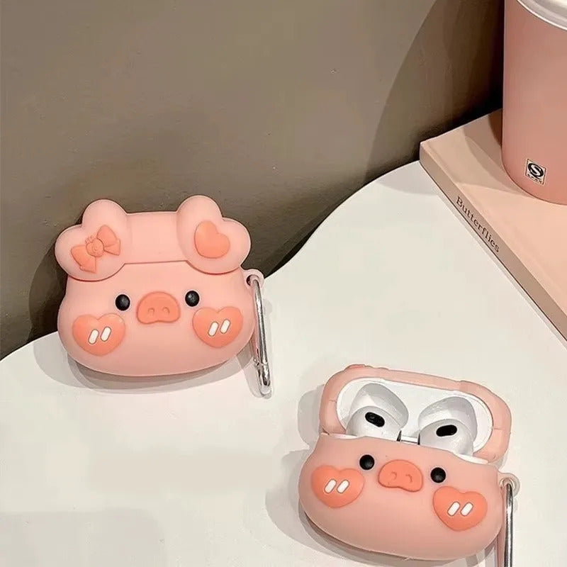 Pink Chubbie Piggie AirPods Case 🐷💗