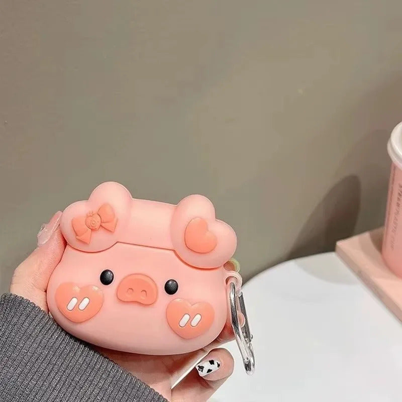 Pink Chubbie Piggie AirPods Case 🐷💗